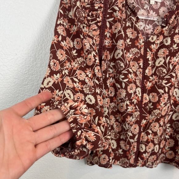 The Westside Delaney Floral Boho Blouse XS - Picture 3 of 5